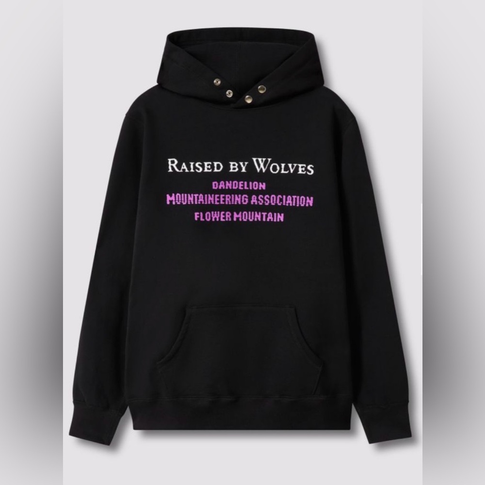 NWT Flower Mountain DMA SNAP HOODIE RBW Hoodie - Black